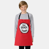 Tablier Dr Seuss | Thing One Thing Two - 2nd Grade Thing (Porté)
