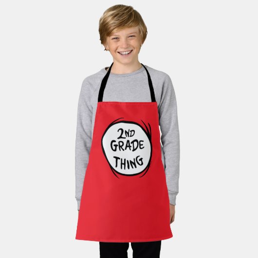 Tablier Dr Seuss | Thing One Thing Two - 2nd Grade Thing (Porté)