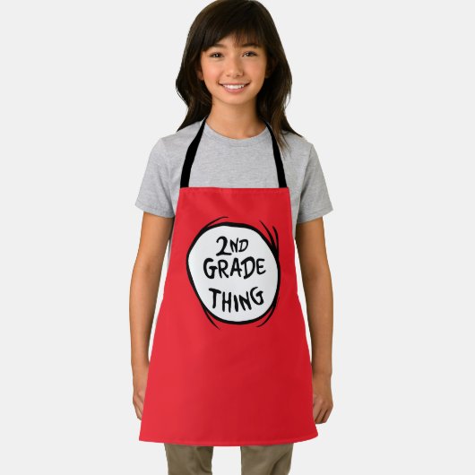 Tablier Dr Seuss | Thing One Thing Two - 2nd Grade Thing (Insitu)