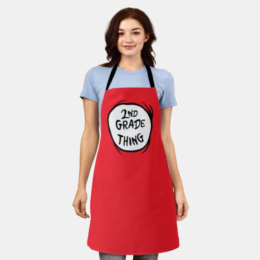 Tablier Dr Seuss | Thing One Thing Two - 2nd Grade Thing (Porté)