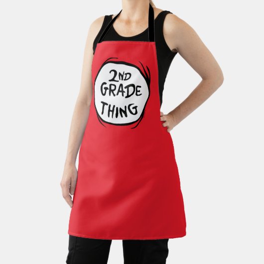Tablier Dr Seuss | Thing One Thing Two - 2nd Grade Thing (Insitu)