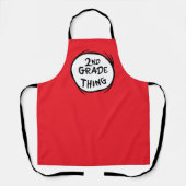 Tablier Dr Seuss | Thing One Thing Two - 2nd Grade Thing (Recto)