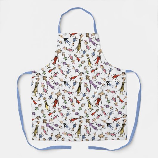 Tablier Dr. Seuss Whoville Characters Festive Pattern (Recto)