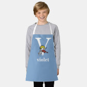 Tablier Dr Seuss's ABC : Lettre V - White | Add Your Name (Porté)