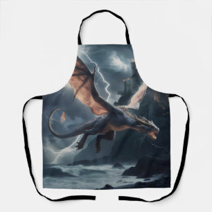 Tablier Dragon au-dessus du château.