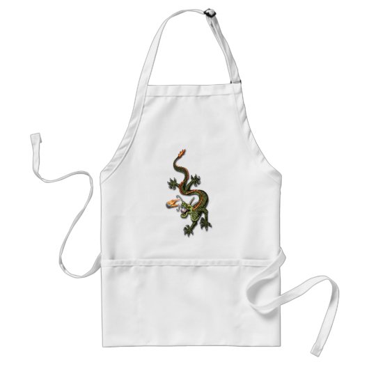 Tablier Dragon chinois et Pearl (Devant)