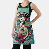 Tablier Dragon de Noël (Insitu)