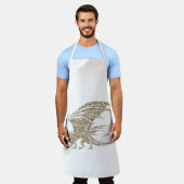 Tablier Dragon Mosaïque Doré Incroyable (Porté)