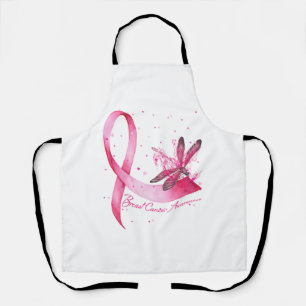Tablier Dragonfly rose Ruban Sensibilisation au cancer du 