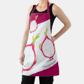 Tablier Dragonfruit rose blanc souriant Cartoon Alimentati (Insitu)