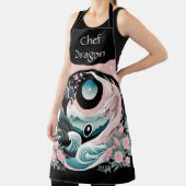 Tablier Dragons Floral Mountain Rose Sage Turquoise (Insitu)