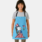 Tablier Drapeau 4 juillet à coudre Snoopy (Insitu)