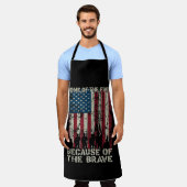 Tablier Drapeau À La Maison De La Liberté À Cause Du Brave (Porté)
