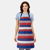 Tablier Drapeau Abstrait américain 2 (Porté)