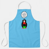 Tablier Drapeau afro-américain parlant à Mme Penguin (Recto)