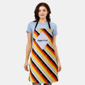 Tablier Drapeau allemand Deutchland avec votre nom (Porté)