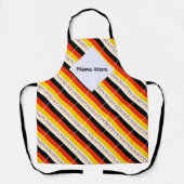 Tablier Drapeau allemand Deutchland avec votre nom (Recto)