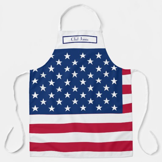 Tablier Drapeau américain (Recto)