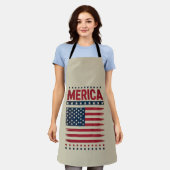 Tablier Drapeau Américain 4 Juillet Merica (Porté)