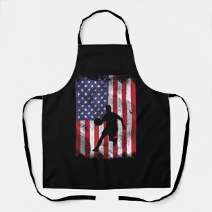 Tablier Drapeau américain Basketball Vintage Baller patrio
