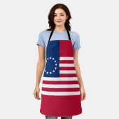 Tablier Drapeau américain Betsy Ross (Porté)