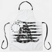 Tablier Drapeau américain Betsy Ross et serpent (Recto)