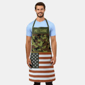 Tablier Drapeau américain - Camion vert personnalisé (Porté)