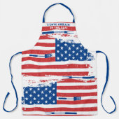Tablier Drapeau américain cuisine patriotique grillade (Recto)