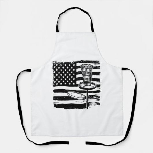 Tablier Drapeau américain de Disk Golf (Recto)