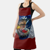 Tablier Drapeau américain du loup d'aigle chauve (Insitu)