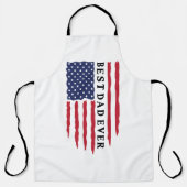 Tablier Drapeau américain du meilleur père (Recto)