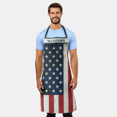 Tablier Drapeau américain en détresse (Porté)