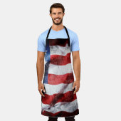 Tablier Drapeau américain Grunge (Porté)