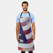 Tablier Drapeau américain Grunge (Porté)