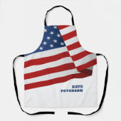 Tablier Drapeau américain | Insigne | Pop Art (Recto)