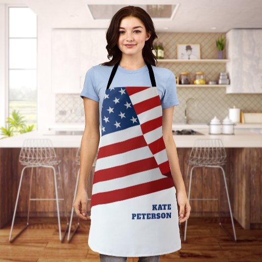 Tablier Drapeau américain | Insigne | Pop Art