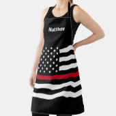 Tablier Drapeau américain Mince Red Line Firefighter (Insitu)