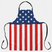 Tablier Drapeau américain Patriot 4 juillet Bleu Rouge Bla (Recto)