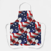 Tablier Drapeau américain patriotique Design étoiles et ra (Recto)