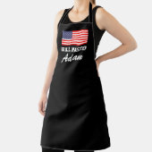 Tablier Drapeau américain patriotique noir grill maître BB (Insitu)