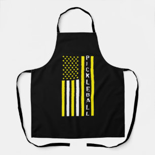 Tablier Drapeau américain Patriotique Pickleball Sport USA