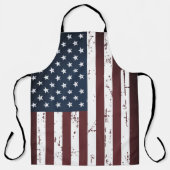 Tablier Drapeau américain Patriotique Rustic Stars Stripes (Recto)