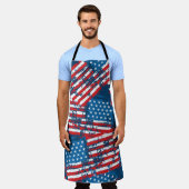 Tablier Drapeau américain peint Motif (Porté)
