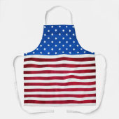 Tablier Drapeau américain Stars and Stripes par Shirley Ta (Recto)