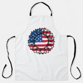 Tablier Drapeau américain Tournesol-32222 (Recto)