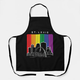 Tablier Drapeau arc-en-ciel de St. Louis Missouri Pride LG