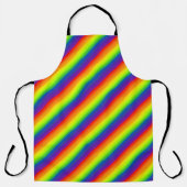 Tablier Drapeau arc-en-ciel LGBT couleur rayé (Recto)