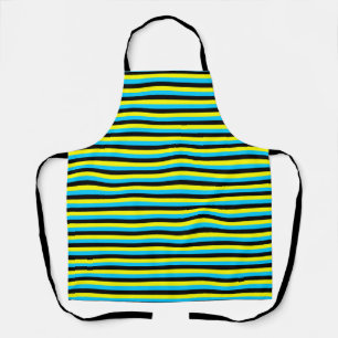 Tablier drapeau bahamas bandes pays motif bleu jaune b