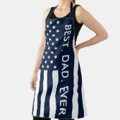 Tablier Drapeau Best Papa Ever USA (Insitu)