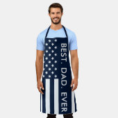Tablier Drapeau Best Papa Ever USA (Porté)